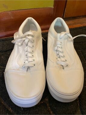 Vans White Classic Low-Top Sneakers
